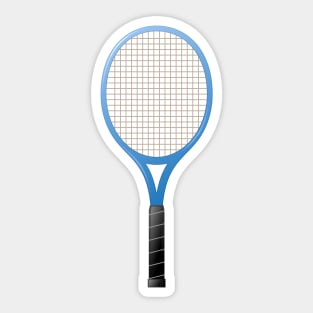 Blue tennis racket Sticker